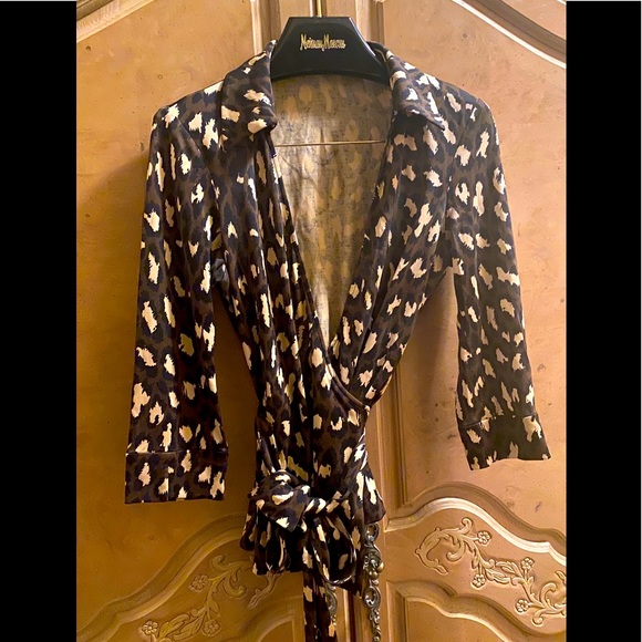 Diane von Furstenberg wraparound Chita blouse